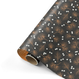Inpakpapier - Berries & Branches Copper - 50 cm