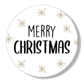 Kerst Sticker - Merry Christmas