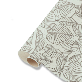 Inpakset - Inpakpapier - Leaves - 3 stuks - 50 cm