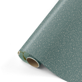 Inpakpapier - Twinkling Stars Petrol & Mint Print - 50 cm
