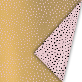Inpakpapier - Pink & Dots- 50 cm