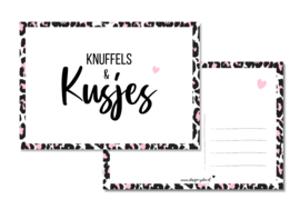 Kaart - Knuffel & Kusjes