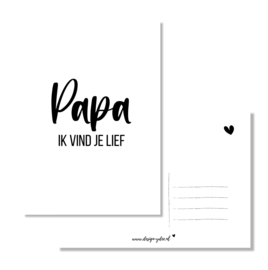 Kaart - Papa ik vind je lief