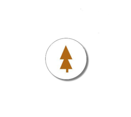 Kerst Sticker - Kerstboompje - 3 stuks