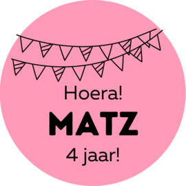 Sticker - Verjaardag sticker - 50 mm