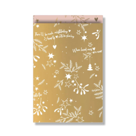 Kadozakje - Christmas Gold & Pink - 17x25cm