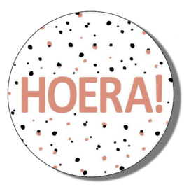 Sticker 'Hoera!'