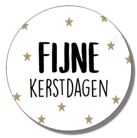 Kerst Sticker - Fijne kerstdagen