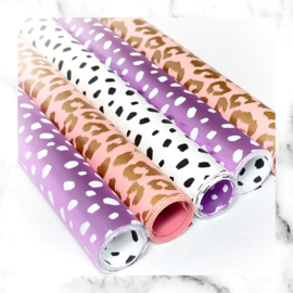Inpakpapier - Lila & Dots - 50 cm