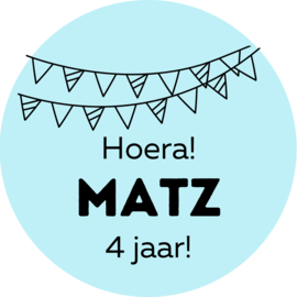 Sticker - Verjaardag sticker - 50 mm