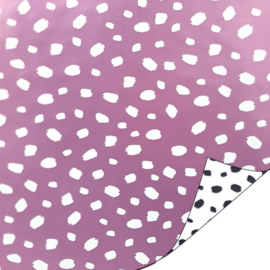 Inpakpapier - Lila & Dots - 50 cm