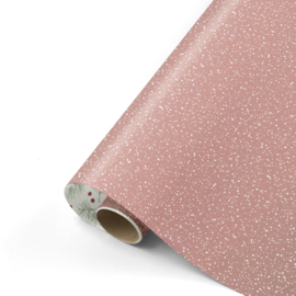 Inpakpapier - Rose Twinkling Stars & Branches- 50 cm