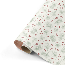 Inpakpapier - Rose Twinkling Stars & Branches- 50 cm