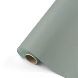 Inpakpapier - Double Green & Gold- 50 cm