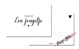 Kaart - Hoera! Een jongetje