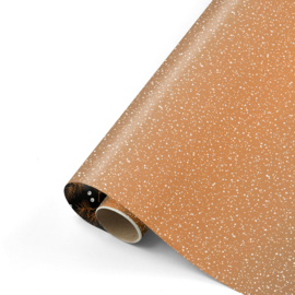 Inpakpapier -  Copper twinkling stars & Branches - 50 cm