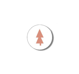 Kerst Sticker - Kerstboompje - 3 stuks