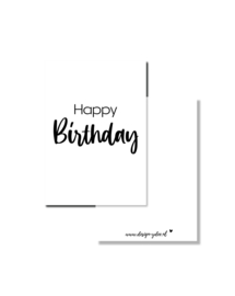 Mini Kaartje - Happy Birthday