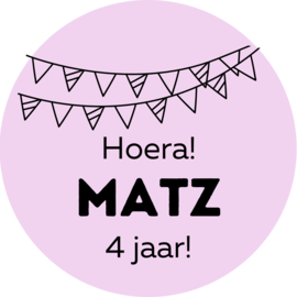 Sticker - Verjaardag sticker - 50 mm