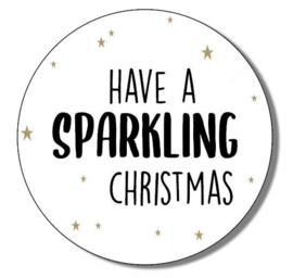 Kerst Sticker - Have a sparkling christmas