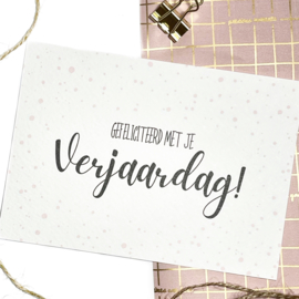 Kaart - Gefeliciteerd