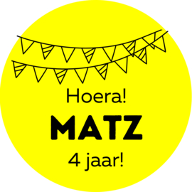 Sticker - Verjaardag sticker - 50 mm