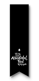 Kerst Sticker - Label  - It's the most wonderful time