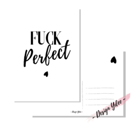 Kaart - Fuck Perfect- Wit