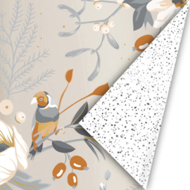 Inpakpapier - Twinkling stars & Champagne Print - 50 cm