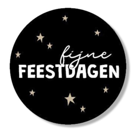 Kerst Sticker - Fijne Feestdagen