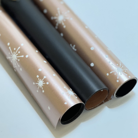 Inpakpapier- Rose Twinkel & Black - 30 cm
