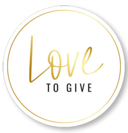 Sticker - Love to give