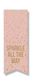 Kerst Sticker - Label  - Sparkle All The Way