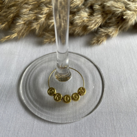 Glas hanger met tekst