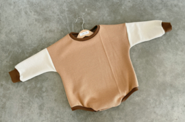 Sweater romper color block