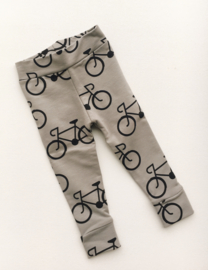 Legging French Terry Grijs Fietsjes Maat 62 (valt redelijk smal)