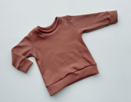 Sweater zomer rib clay pink