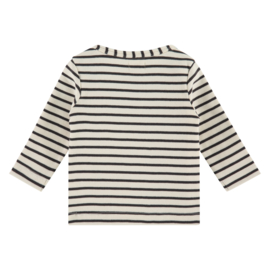 Longsleeve stripes antraciet - enkel nog maat 68 & 74