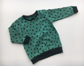 Sweater Dots Green Maat 92