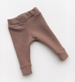 Broekje rib old mauve