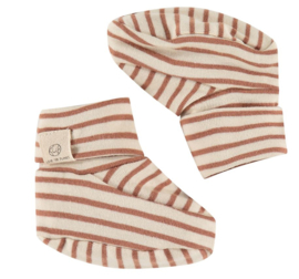 Slofjes stripes mocha