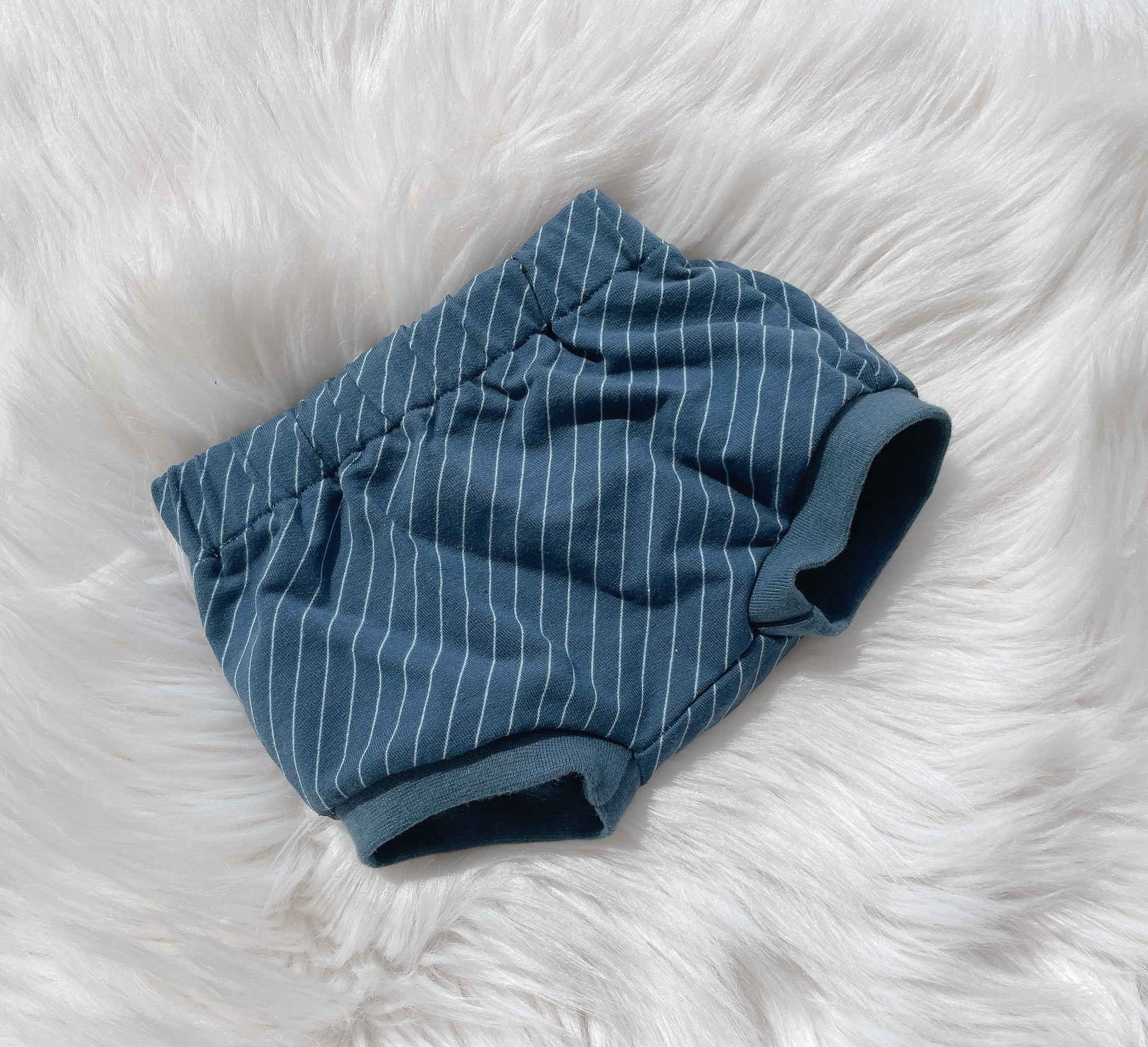 Shortje stripes blauw