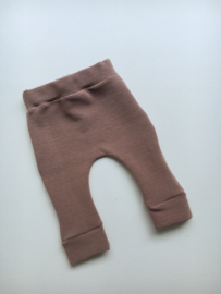 Broekje rib old mauve