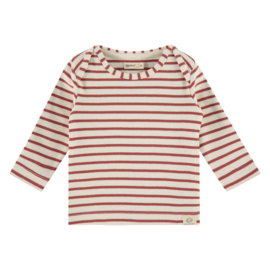 Longsleeve stripes roest - enkel nog maat 68