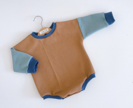 Sweater romper color block