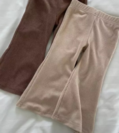 Flared pants (beige)