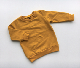 Sweater Effen Oker Maat 80