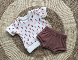 T- shirt zomer rib strawberry