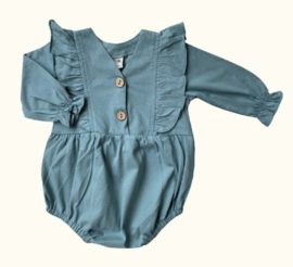 Romper lange mouwen "PEPPERMINT" - enkel nog maat 1 jaar