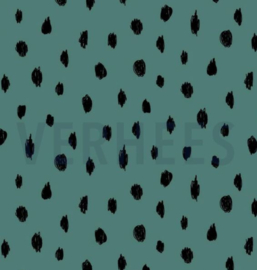 SOFT SWEAT GOTS DOTS - GREEN